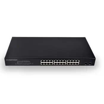 UPTEC - Switch PoE 24 ports 370W - 1Gbit 100m + 2 ports SFP EOL