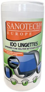 Boîte de 100 lingettes pour écrans
