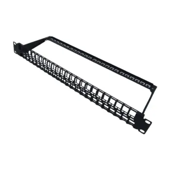 UPTEC - Panneau 19" 1U - KeyStone - 48 ports nu RJ45 - NPR