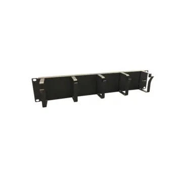 UPTEC - Panneau 19" 2U guide passe câble - 5 anneaux - NPR