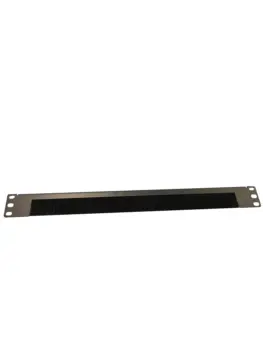 UPTEC - Passe câble 19" avec brosse ouvert 1U - noir