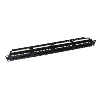Panneau brassage 19" 1U équipé 24 ports CAT6 UTP