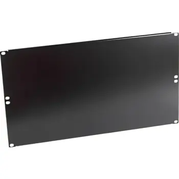 Panneau 19" noir plein 6U