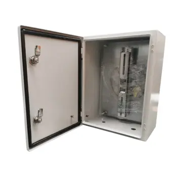 Coffret Vidéo IP65 L300 x H400 x P200mm équipé fixation poteau