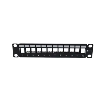 UPTEC - Panneau de brassage 10" pour 12 modules type Keystone