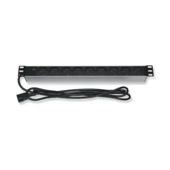 UPTEC - PDU 19" 1U multiprises 9 prises - voyant LED - Fiche C14