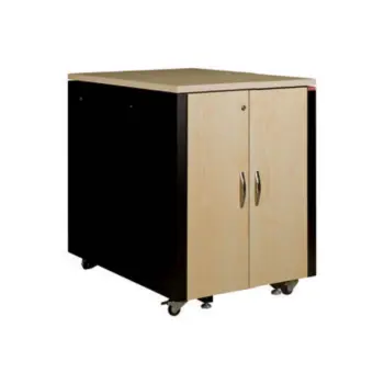 UPTEC v2 Baie insono. 17U L750 P1130 H1000 finit. bois 3 vent. Maple