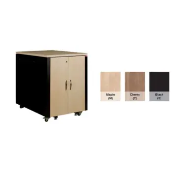 UPTEC v2 Baie insono. 17U L750 P1130 H1000 finit. bois 3 vent. Maple