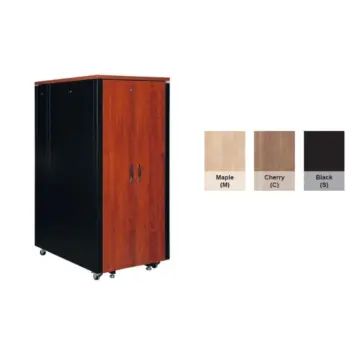 UPTEC v2 Baie insono. 32U L750 P1130 H1666 finit. bois 6 vent. Black