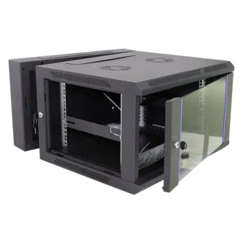 UPTEC - Coffret mural pivotant 19" 6U 600mm - 3 parties
