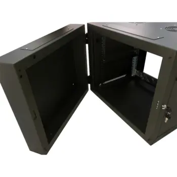UPTEC - Coffret mural pivotant 19" 9U 600mm - 3 parties