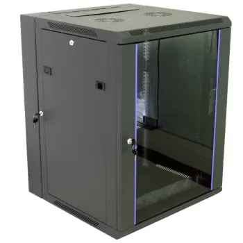 UPTEC - Coffret mural pivotant 19" 15U 600mm - 3 parties