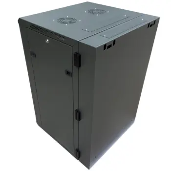 UPTEC - Coffret mural pivotant 19" 18U 600mm - 3 parties