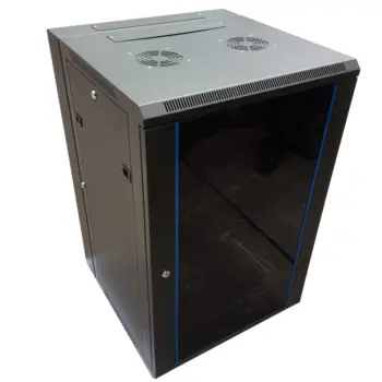 UPTEC - Coffret mural pivotant 19" 18U 600mm - 3 parties