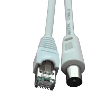 UPTEC - Cordon TV symétriseur Balun RJ45 / IEC 0.20m - NPR