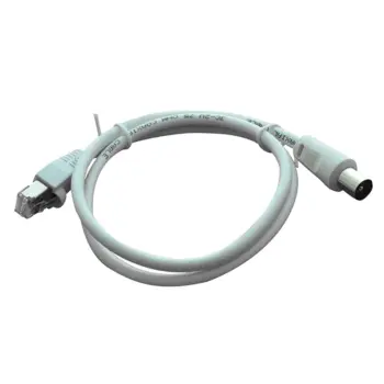UPTEC - Cordon TV symétriseur Balun RJ45 / IEC 1.5m - NPR