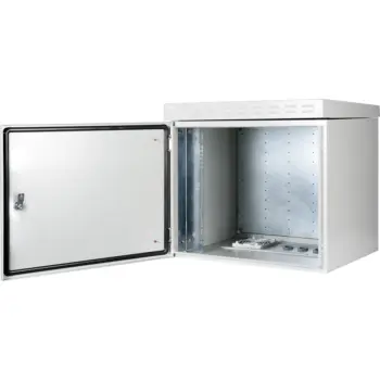 UPTEC v2 - Coffret outdoor 19" 9U 600x450mm IP55 - IK10 - Gris
