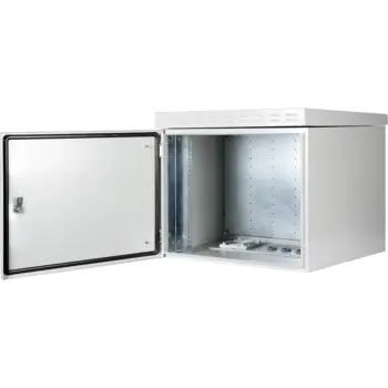 UPTEC v2 - Coffret outdoor 19" 9U 600x600mm IP55 - IK10 - Gris