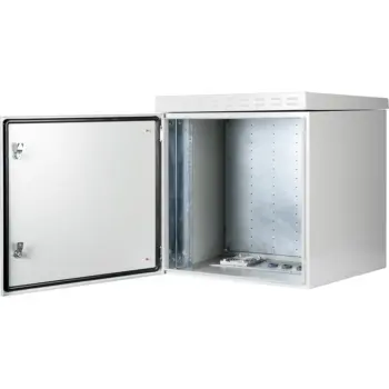 UPTEC v2 - Coffret outdoor 19" 12U 600x600mm IP55 - IK10 - Gris