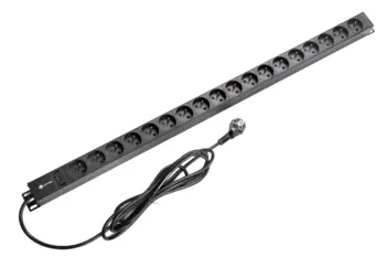 UPTEC - PDU vertical 18 prises 2P+T câble 3m avec voyant lumineux