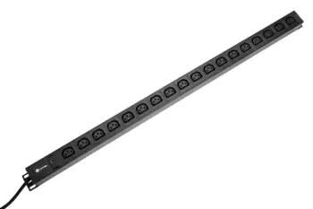 UPTEC - PDU vertical 18 prises C13 câble 3m avec voyant lumineux NPR