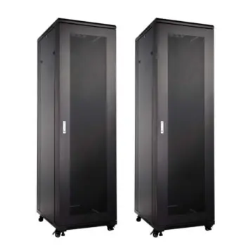 UPTEC - Baie 42U 600x600mm 19'' portes AV&AR perforées