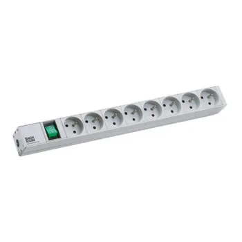 BACHMANN - 333.419 - PDU 19" 1U profil gris 8 x socles UTE 2P+T