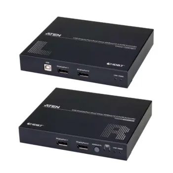 ATEN - CE924 - Système d’extension KVM USB DP double vue HDBaseT™ 2.0