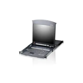 ATEN - CL5708N - Commutateur KVM VGA LCD 19"" à un seul rail PS/2-US