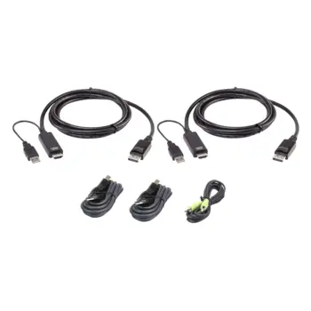 ATEN - 2L-7D02UHDPX5 - Kit de câbles KVM USB deux affichages sécurisé