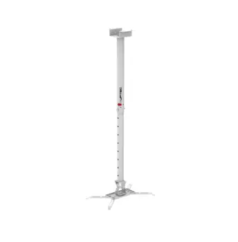 Support vidéoprojecteur plafond télescopique 60-100cm blanc 10Kg NPR