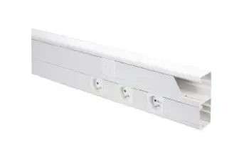 Goulotte technique 45 double avec couvercle 135x55 - 2m - Lot de 16m