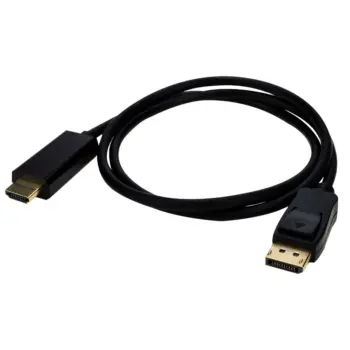 Cordon DisplayPort 1.4 M vers HDMI 2.0 M - AWG32 - Noir - 1m