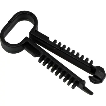 Pontet cheville ovale noir TED - Ø13x7mm /Qté 200