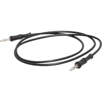 Cordon banane droit 4 mm noir Lg 1m