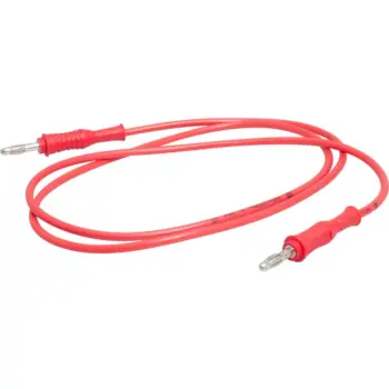 Cordon banane droit 4 mm rouge Lg 2m