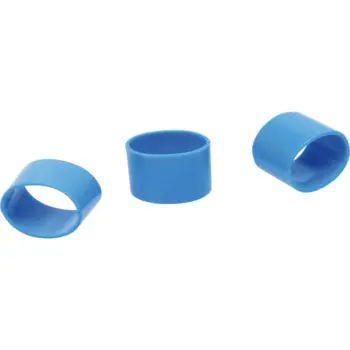 Bague PLIO Markers Ø12mm Lg 10mm bleu /Qté 100