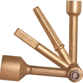 clé bronze pliante TED pour coffret