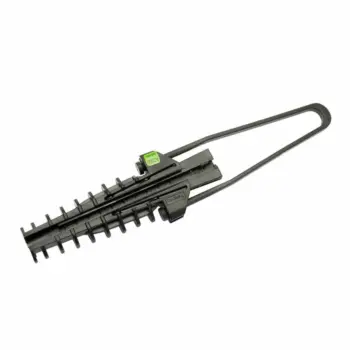 AC560 000 mm : Pince d'ancrage pour câble FO rond Ø5-6mm /anse plasti