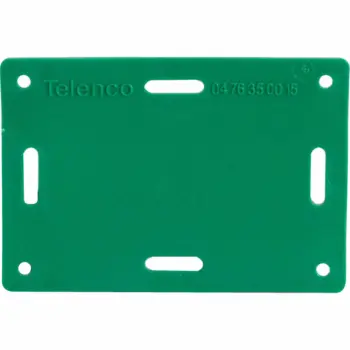 ETIQV : Etiquette de repérage rectangulaire verte /Qté 100