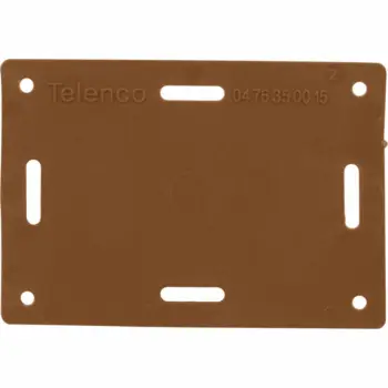 ETIQM : Etiquette de repérage rectangulaire marron /Qté 100