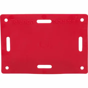 ETIQR : Etiquette de repérage rectangulaire rouge /Qté 100