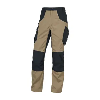 Pantalon de travail beige / noir - genoux préformés Optima T.XL