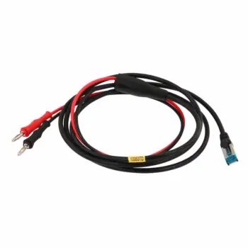 Cordon xDSL RJ45 / 2 fiches bananes TED - lg 2m