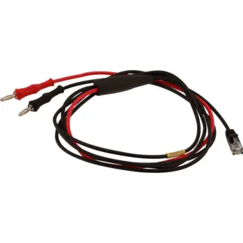 Cordon xDSL RJ11/ 2 fiches bananes TED - lg 2m