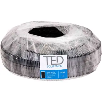 Gaine fendue TED Ø18mm noire_Rl 30m