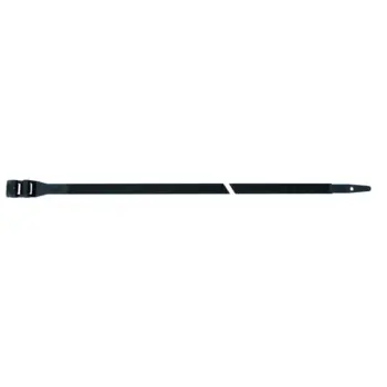 Collier noir double fermeture PA12 - 550x9 /Qté 100