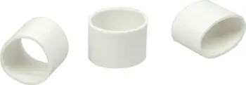 Bague PLIO Markers Ø6mm Lg 10mm blanc /Qté 100