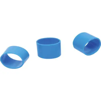 Bague PLIO Markers Ø6mm Lg 10mm bleu /Qté 100