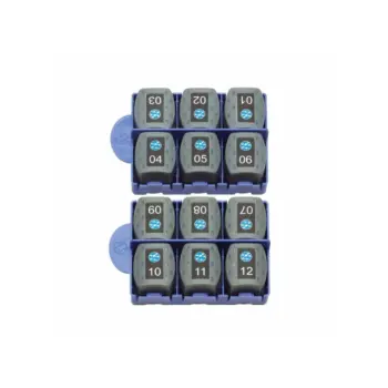Kit 12 terminaisons RJ45 femelles numérotées (1-12) pour VDV II